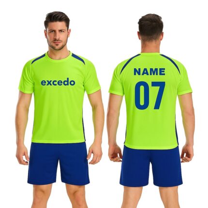 Stunning football kit green color art 106